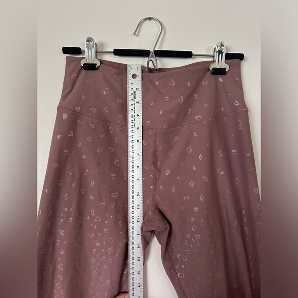 Good American Leggings Size 4 Dusk Rose Gold Leopard Print Core - Picture 6 of 10